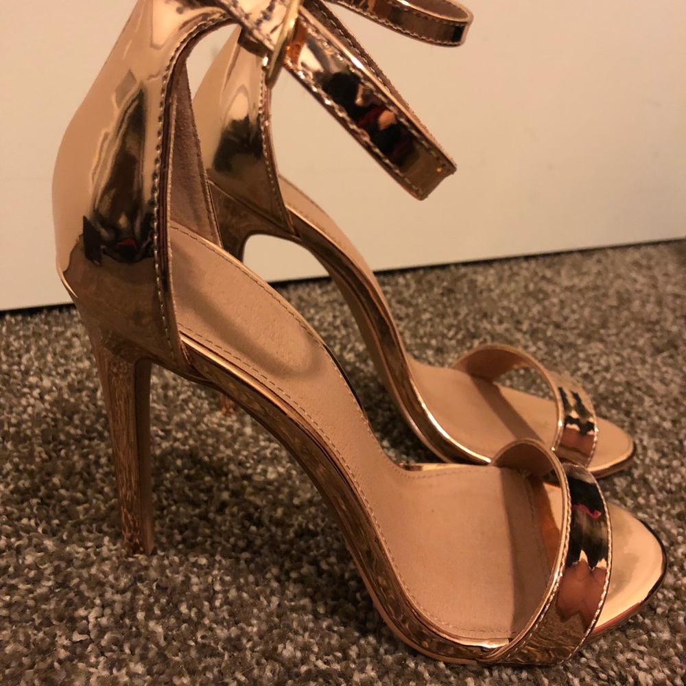 Charlotte Russe Rose Gold Heel